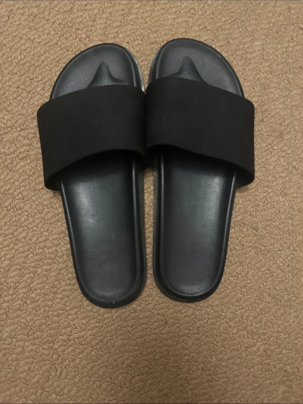 Black Slide Sandals for women